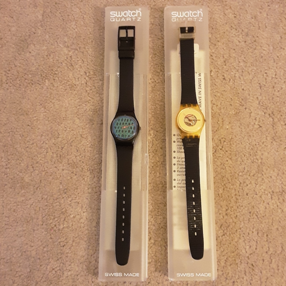 SOLD - Swatch Quartz Watches - 2 pairs  Swiss Made